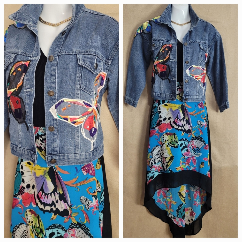 Cropped Jean Jacket /M